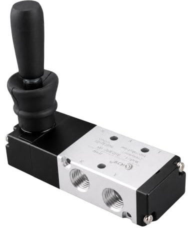5 - Wege - 3 - Wege - Pneumatik - Handhebelventil G1/4 Einlass - Magnetventil aus Aluminiumlegierung Manuelle Steuerung Push - Pull - Ventile(4H230C-08)
