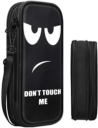 FINPAC Federmäppchen Federtasche - Erweiterbare Große Kapazität Mäppchen Schlamperbox Bleistiftbeutel Stifthalter Organizer Schulmäppchen für Schule Büro, (Don't Touch)