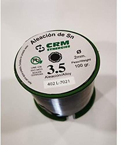 CRM ESTAÑO Sold Plata 3,5% ALEACION 402 100GR-2MM