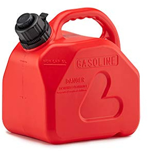 Blurea Kraftstoff-Kanister Benzinkanister 5l mit smartem Sicherheits-Einfüllsystem Füllstopp (5 Liter)