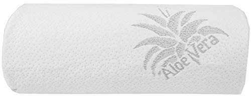 Bestgoodies Kopfkissen mit Memory Foam und abnehmbaren Bezug, Nackenrolle in 40x15cm