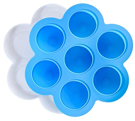 Silicone Egg Bites Molds 7 Hole Portable Silicone Egg Bites Mold Portable Egg Steamer Mold for Reusable Pressure Molds Cooker Accessories