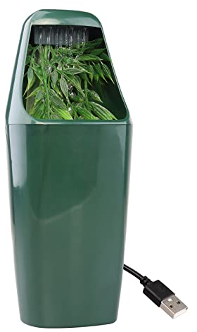 AIICIOO Reptile Drinking Fountain Water Dripper Terrarium & Aquarium Accessories with Activated Carbon Filtering & Simulation Plants for Amphibians Insects Lizard Turtle Snake Spider Frog Gecko
