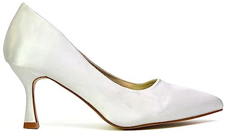 Womens Pointed Toe Slip On Low Mid Heel Court Shoes Ladies Glitter Closed Toe Evening Court Shoes Size 3-8