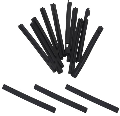 sourcing map 10pcs PCI Express X16 Port Duct Covers Caps Silicone Plugs Protector for PCI-E X16 Female End, Black