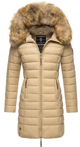 Marikoo Rose Vinterkappa för damer, storlek XS–XXL, BEIgE, M