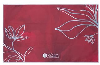 Serviette de yoga en microfibre - Taille : 38,1 x 61 cm - Tapis de yoga - Serviette d'entraînement sportif (Iris)