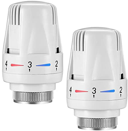 Thermostatic Radiator Head, 3 Pcs TRV M30x1.5 Smart Radiator Thermostat Radiator Valve Replacement Head, Thermostatic Radiator Valve Heating System Temperature Control Heads for Home Office (3)