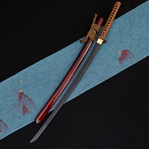 Espada Samurai De Entrenamiento De Madera Natural De 103 Cm Con Vaina,Katana Japonesa,Bokken Hecho A Mano Para Regalos,Cosplay,Decoración Hogar,Exhibición Colección,Entrenamiento Kendo,Práctica Iaido