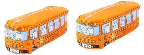 SEWACC 2St Mäppchen schminkbeutel make up bag marmor Staubdichte Stiftetasche Auto Stiftetasche handylauftaschen Handytasche Orange Stiftetasche Stifttaschen mit Reißverschluss