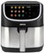 JOCCA - Friggitrice ad aria calda 8L | Friggitrice senza olio| Air Fryer| Timer| Temperatura regolabile| Cucina Sana| (Grigio colori)