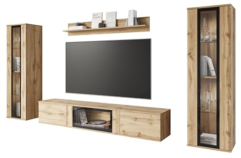 MINIO go for it - Wohnwand 4-Teilig Set FARO Wohnzimmermöbel ohne LED