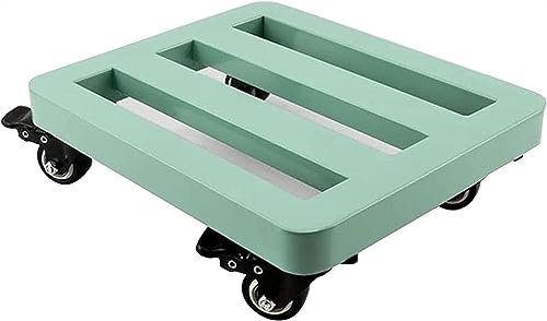 Carrello per pallet per piante con ruote, carrello per fioriera mobile, rotondo, carrello per piante, supporto per piante resistente, vassoio da giardino per spostare pallet facile