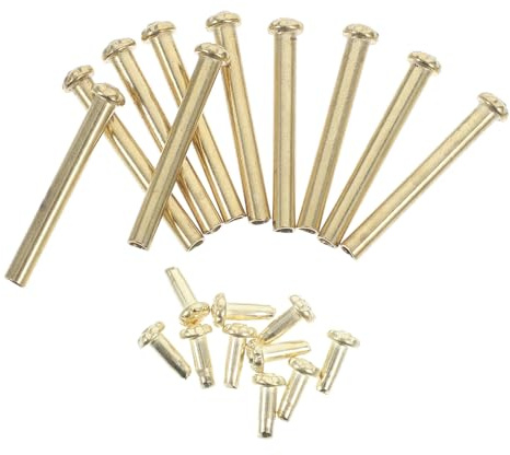 iplusmile 10 set Rivetti in Inox per Ventaglio Perni Solidi con Anello Accessori Resistenti per Riparazione Ventagli Manuali