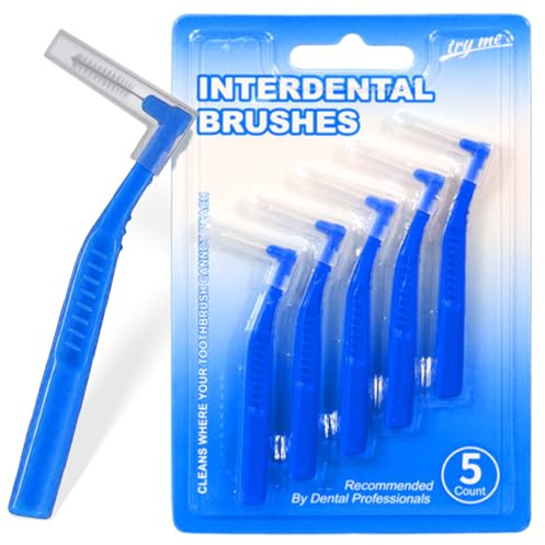 OIXEYA 5 Pezzi Scovolino Interdentale, Spazzole Interdentali Angle, Strumenti Per La Pulizia Dei Denti, Facile da Trasportare in Viaggio