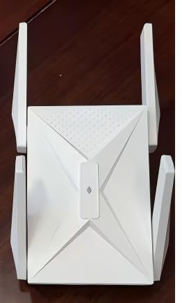 MEETOWN Repeteur WiFi Puissant avec an Gigabit, 2100Mbps Amplificateur Wi-FI 5GHz 2.4GHz, Compatible avec Toutes Les Box, Couverture jusqu'à 750m² et 65 appareils