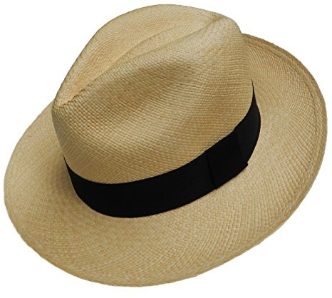 Equal Earth New Genuine Panama Hat Rolling Folding Authentic & Fairtrade - Natural (58cm)