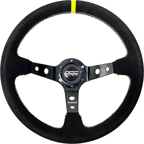 OCC MOTOR SPORT OFFSET LENKRAD AUTO TRACK MODELL ALCANTARA BLACK ARME - 90 MM VOLLSCHÜSSELRAD - 350 MM (14 ZOLL)