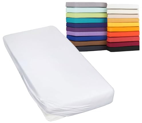 Moon-Classic Spannbettlaken Boxspringbett Wasserbett Spannbetttuch Matratzen 160g/²m 180x200-200x220 weiß