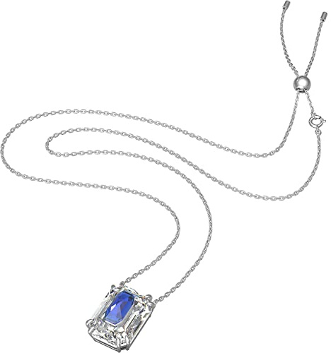 Swarovski Collier Chroma Cristal blanc/centre bleu