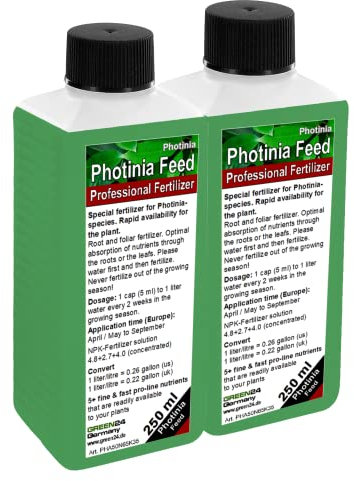 GREEN24 Engrais pour Photinia Engrais végétal HIGH-TECH pour loquat commun nèfle laurier nèfle Photinia 500ml