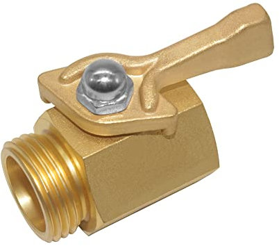 Joywayus Heavy Duty Ball Valve 3/4GHT Female x Male Thread Brass Garden Hose Pipe Shut Off Valve with Handle