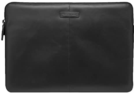 dbramante1928 - Skagen Pro Laptop-Hülle - Laptop Sleeve - Kompatibel Für MacBook Pro 14 up to 14” - Aus Robustem Hochwertigem Leder - Black (2nd Gen)