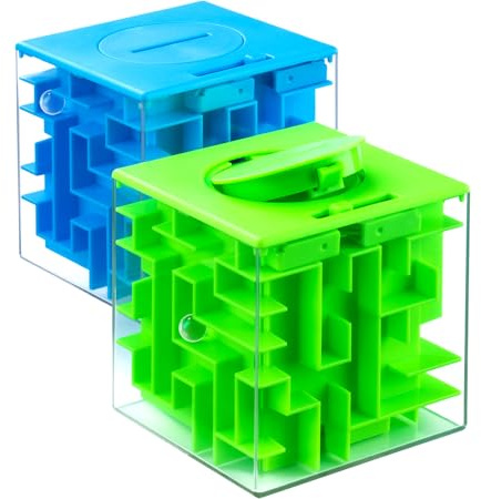 iKeelo Labyrinth-Spardose 2er-Pack, Mehr Spaß beim Verschenken von Bargeld