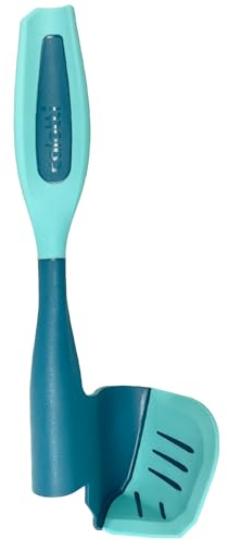 Calotti® Drehkellenspatel Silikon +, für Thermomix® TM7®,TM6®,TM5® und TM31®. Einfaches Aufnehmen von Mixgut dank flexibler Silikonflanke und patentierter Zentrierfunktion - Made in Germany