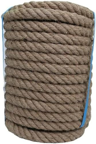 corda di juta, Corda di canapa for tiro alla fune Otto parti Decora Corda di iuta Spago Materiale fatto a mano Fascio di corda di canapa sisal (dimensioni: 10MM 50M) (dimensioni: 10MM 100M) (dimension