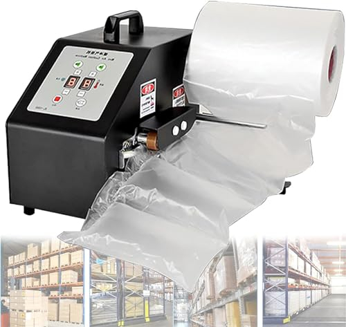 Luftkissen-Maschine Tragbare Automatik Luft Kissen Puffermaschine Luftblasen-Verpackung, die Maschine Luftbeutel für Kartons, Füllmaterial, Gerät für Luftpolsterkissen