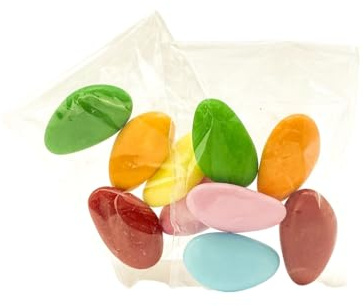 Doni Bomboniere 40 Bustine Confetti Cioccolato Multicolor Comunione Compleanno 18 Anni Cresima Fai Da Te Imbustati E Sigillati a 5 Segnaposto Confettate Incartati