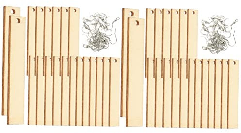 TEHAUX 2sätze Ohrringe Rohlinge Für Schmuckherstellung Unbearbeitete Pendants Für Kreative Bastelprojekte Für Selbstgemachte Ohrringe Und Accessoires