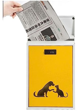 Wall-Mount Mailbox Large Capacity Mail Boxes 304 Stainless Steel Post Box Password Trivial Drop Box Vertical Outdoor Wall Hanging Mailboxes