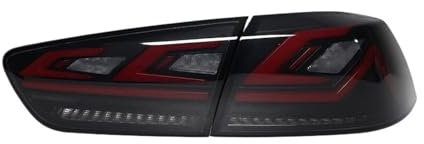 XYSZQJZYP Luce frenante Car Styling Luci Coda Fanale Posteriore Per Lancer 10 Per EVO x Lampada Posteriore DRL Segnale Girata Dinamico Retromarcia Freno HA CONDOTTO LA Luce