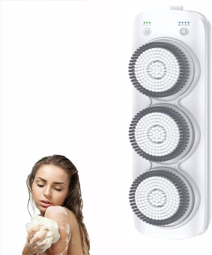 Brosse De Douche Murale Pour Le Dos, Brosse électrique Pour Le Corps, Brosse Pour Le Dos Murale, Nettoyage Du Dos De La Douche à 360 Degrés, Réglage à 3 Vitesses, Grattoir Pour Le Dos De La Douche