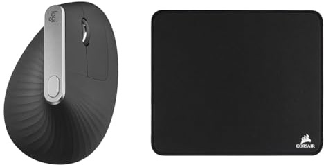Logitech MX Vertical Ergonomic & Corsair MM350 Champion Series, Medium Premium