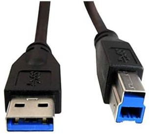 MACH POWER Cable USB 3.0 AM/BM para impresora, 5 metros, SuperSpeed 5 Gbps, compatible con escáner y dispositivos multifunción, compatible con USB 2.0/1.1 (CV-USB3-012)