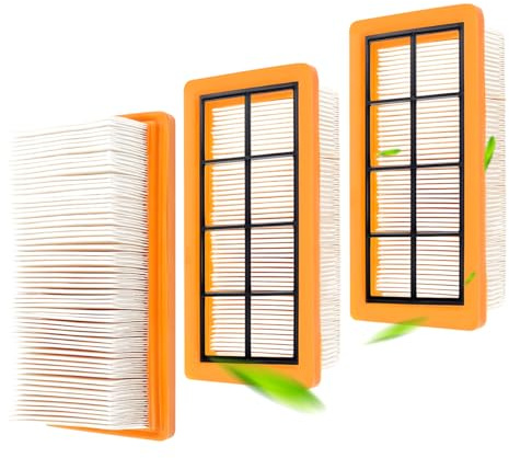 3 Stück Staubsaugerfilter für Kärcher AD 2, AD 2 Battery | AD 3, AD3 Premium, AD 4, AD4 Premium, AD 3.200, AD 3.000 Kit, für Kärcher KFI 7420 Flachfaltenfilter 6.415-953.0 Zubehör