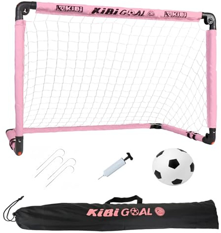 KiBiGOAL Fussballtor Kinder Fußballtor Indoor Faltbares Fussballtor 60x45cm/90x60cm/115x80cm Klappbar Fußballtor Mini- Fussballtore für Garten Kinder - Kleines Fussballtor für Indoor und Outdoor