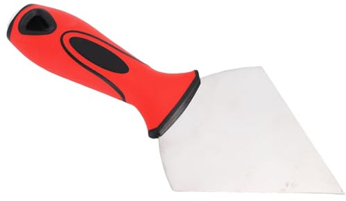 Garosa Raschietto per Stucco 3,5 Pollici, Acciaio Inossidabile per Lucidatura a Specchio, Testa Triangolare, Manico in Nylon per Riparazione e Ristrutturazione delle Pareti