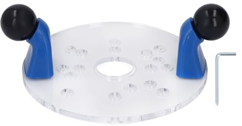 Generico Base Universale per Fresatrice, Materiale in PVC Trasparente, Design Preforato, Applicazione per Rifinitura di Legno, Taglio Stabile E Preciso