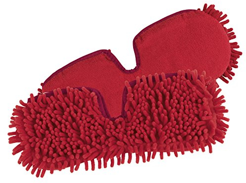 Ersatzmopp Set für Spray-Mopp flexibel rot ( Praktischer Wende-Mopp zur Nass- und Trockenreinigung ) (2er Ersatzmopset)