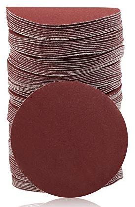 SPEEDWOX Hook and Loop Sanding Discs 100pcs 3 Inch 320 Grit Sandpaper for Wood Drill Grinder Rotary Tools No Hole
