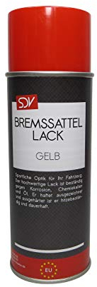 SDV Chemie Bremssattellack gelb 3X 400ml hitzefest bis 300°C Bremssattelfarbe Tuning Styling