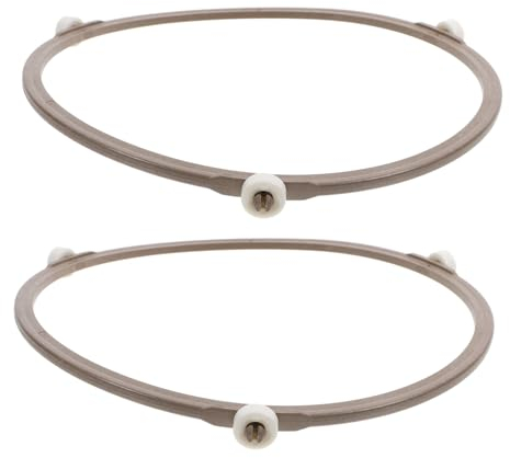 SOLUSTRE Mikrowelle Drehring Universal 18, 9 cm Durchmesser 2 Stück Drehteller Halterung Plattenspieler Ring Plattenrollenträger Universal Mikrowelle Ersatz Mikrowellenzubehör