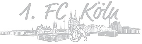 1. FC Köln Autoaufkleber Aufkleber Sticker Auto Autozubehör SKYLINE silber, 5020063