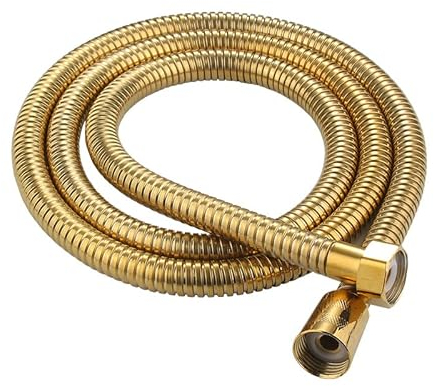 Manguera de ducha de latón envejecido de acero inoxidable dorado de 1,5 m (oro 1,5 m)