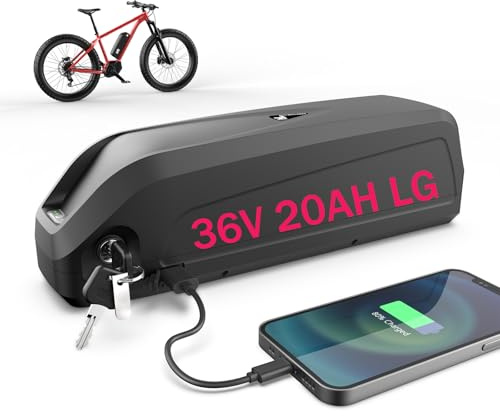UPP (3-7 Días para Llegar) Batería para Bicicleta eléctrica 36V 20AH LGcell para Motor de 36V 250W 500W 700W, Batería Ebike, bateria Litio