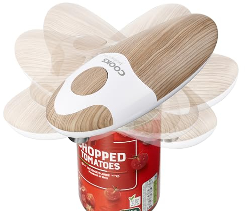 Cooks Professional Elektrischer Dosenöffner, automatischer kabelloser Dosenöffner für Arthritis und Arthritis, freihändige Bedienung, One-Touch-Design, Nordic-Weiß